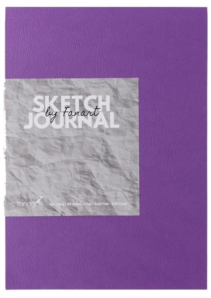 Academy Sketch Journal 110 gr 60 Yp A5 Mor 8663