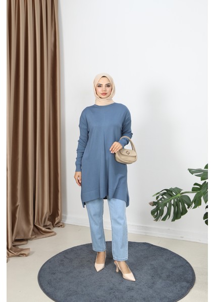 Kolları Fitilli Merserize Tunik