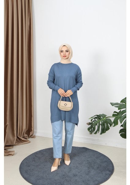 Kolları Fitilli Merserize Tunik fiyatları