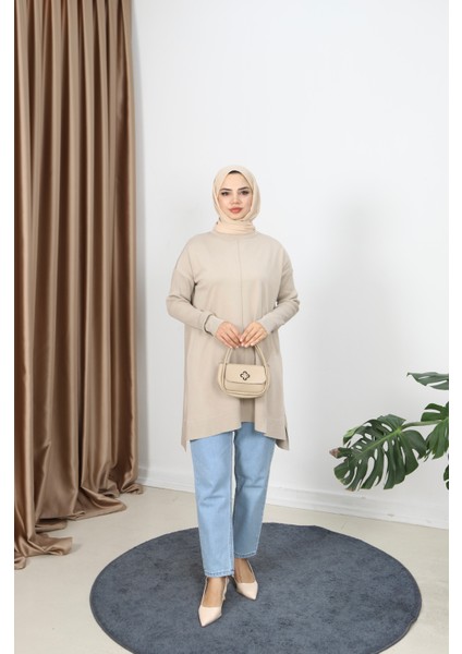 Kolları Fitilli Merserize Tunik