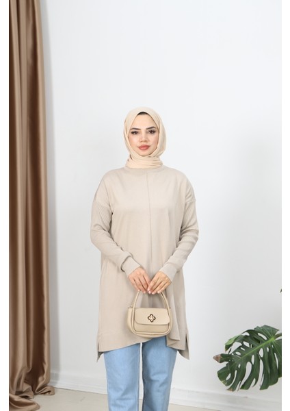 Kolları Fitilli Merserize Tunik modelleri