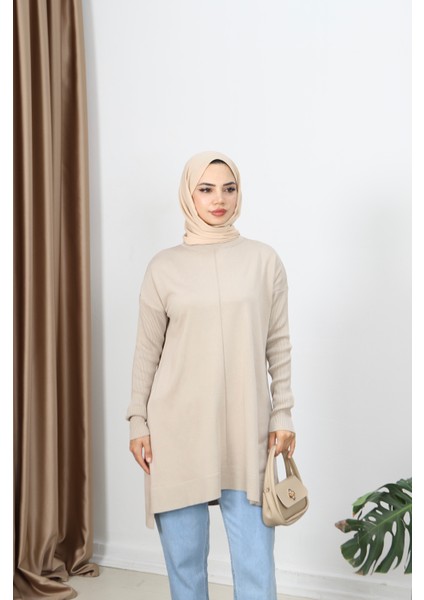 Kolları Fitilli Merserize Tunik fırsatları