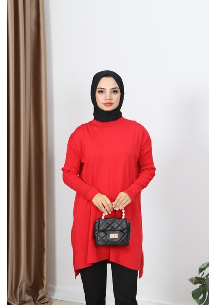 Kolları Fitilli Merserize Tunik modelleri