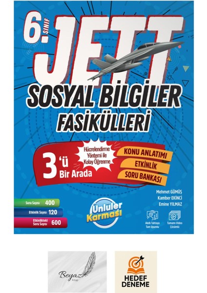 6.sınıf Jett Sosyal Bilgiler Fasikülleri Hedef Deneme