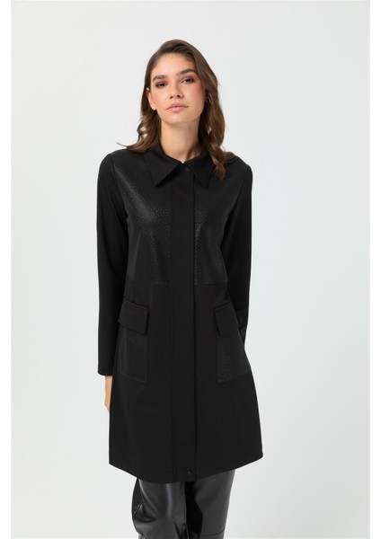 Iguana Desenli Giy Çık Tunik Siyah fiyatları