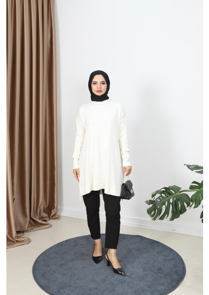 Kolları Fitilli Merserize Tunik