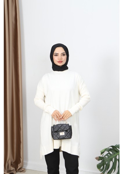 Kolları Fitilli Merserize Tunik modelleri