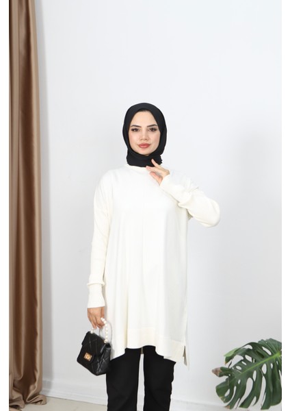 Kolları Fitilli Merserize Tunik fırsatları