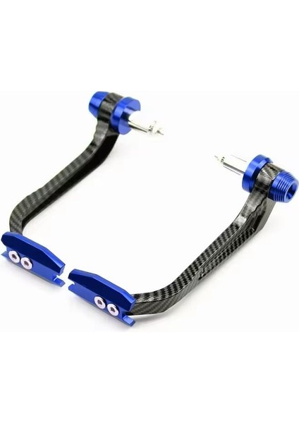 Motosiklet Manet Koruma Karbon Mavi