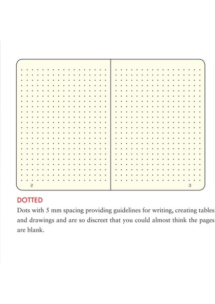 Muted Colours Notebook Medium A5 Hardcover 251 Pages Dots Powder fiyatları