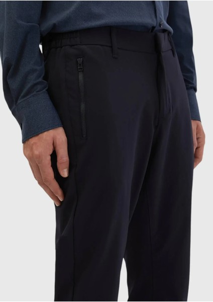 Lacivert Düz Örme Jogging Fit Casual Pantolon fırsatları