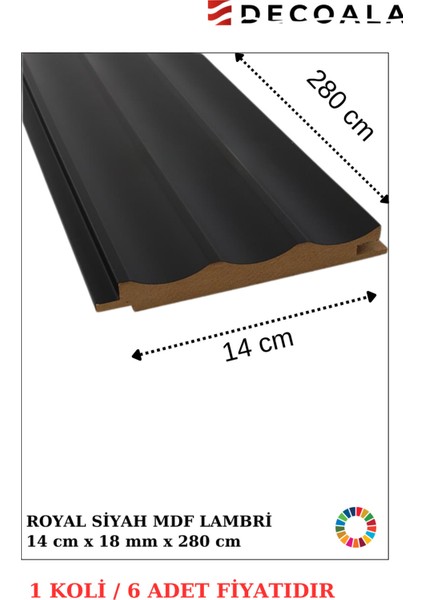Mdf Tavan ve Duvar Lambri 14X280 cm ( 6 Adet )