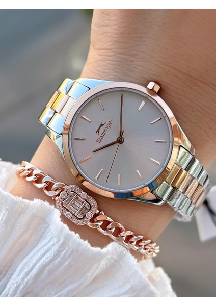 Çelik Kordon 5 Atm Suya Dayanıklı 2 Yıl Garantili Kadın Kol Saati SL.1915.3.03