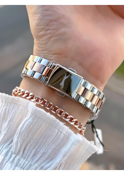 Çelik Kordon 5 Atm Suya Dayanıklı 2 Yıl Garantili Kadın Kol Saati SL.1915.3.03 modelleri