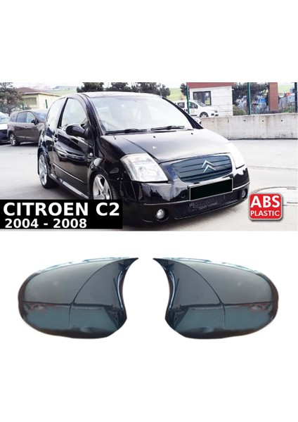 Citroen C2 Batman Yarasa Ayna Kapağı Parlak Siyah Abs 2004 2005 2006 2007 2008