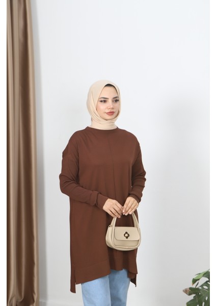Kolları Fitilli Merserize Tunik modelleri