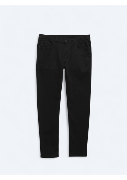 Siyah Slim Fit Denim Pamuk Karışımlı Pantolon indirimleri