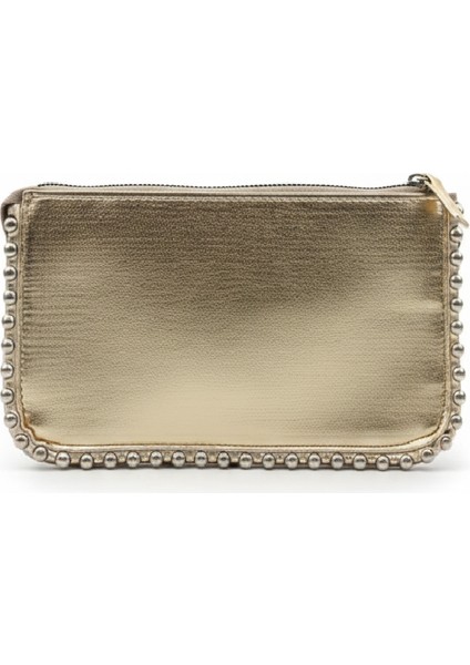 Wolını 3 Gözlü Gümüş Zincir Askılı El ve Çapraz Çanta