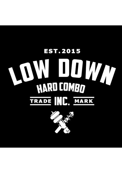 Low Down Hard Combo Arka Cam Özel Yeni Sticker 40*31 cm