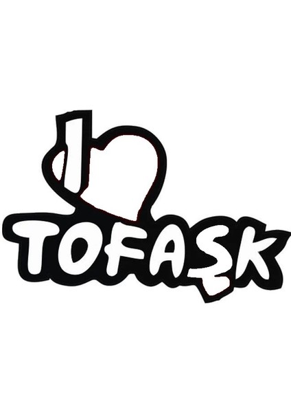 Tofaşk Oto Arka Cam Sticker 15 x 10 cm