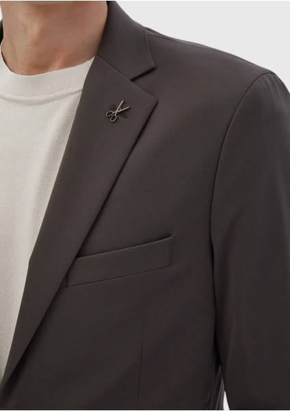 Bordo Düz Comfort Fit Örme Takım Elbise indirimleri