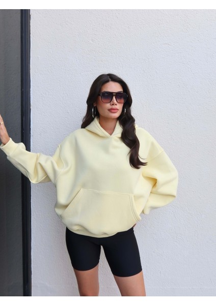 Şardonlu Kanguru Cep Sweatshirt