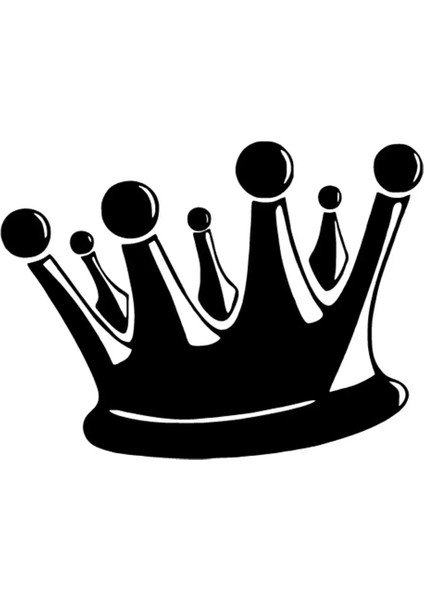 Gölgeli Taç Sticker 10 x 8 cm