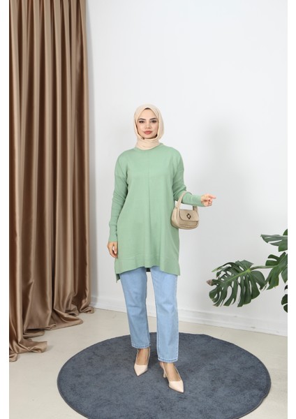 Kolları Fitilli Merserize Tunik fiyatları