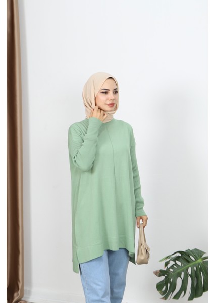 Kolları Fitilli Merserize Tunik modelleri