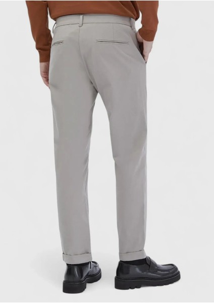 Bej Düz Dokuma Regular Fit Casual Pamuk Karışımlı Pantolon indirimleri