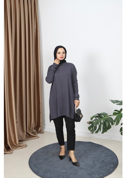 Kolları Fitilli Merserize Tunik