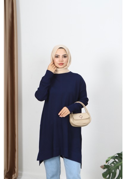 Kolları Fitilli Merserize Tunik modelleri