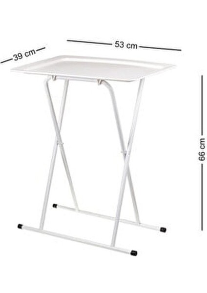 Katlanır Plastik Yan Sehpa 60 cm Modern Tasarım, Yer Kaplamadan Kullanım indirimleri