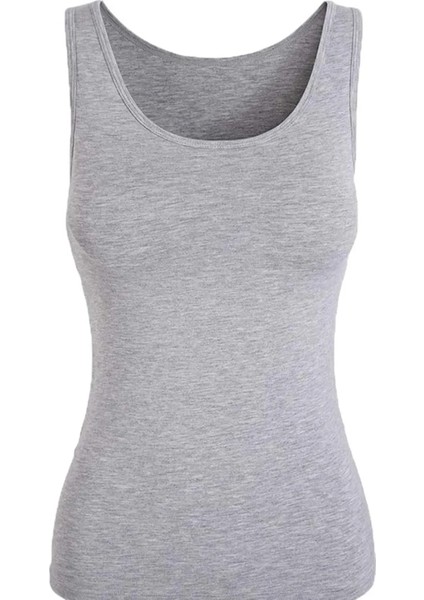 Kadın Ribana %100 Pamuk Geniş Askılı Atlet 6'lı Paket - TKD0136 indirimleri