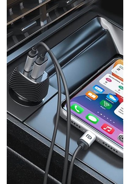 iPhone 17 / 17 Air / 17 Pro / 17 Pro Max Uyumlu USB + Pd Hızlı Araç Şarj Başlığı fırsatları