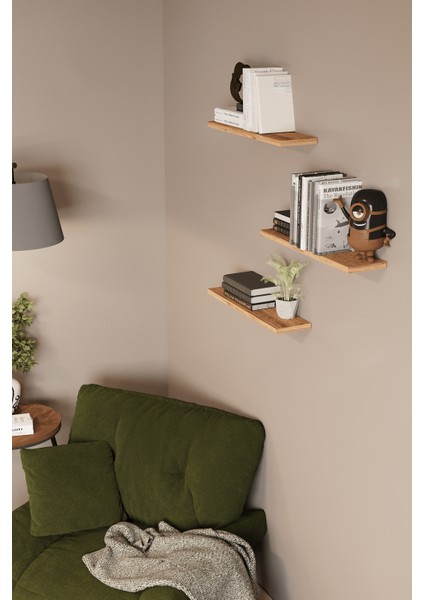 DF05101AC 3'lü Dekoratif Uçan Raf Duvar Rafı fiyatları