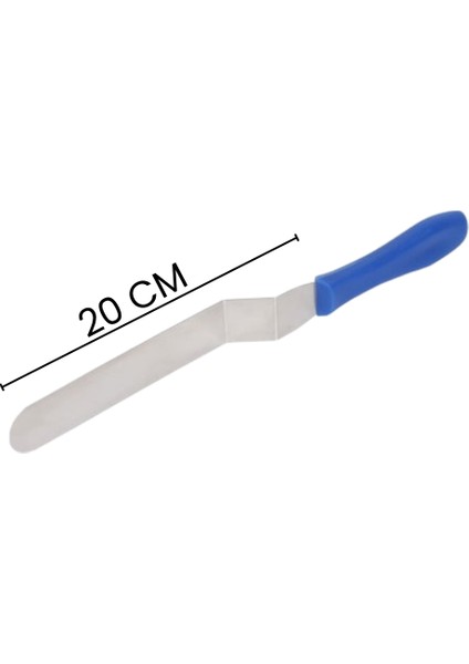 Mavi Saplı Eğik Sıvama Paleti 20 cm