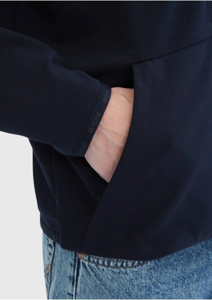 Lacivert Kapüşonlu Düz Sweatshırt indirimleri