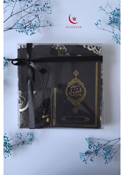 Termo Deri Yasin Kitabı Seccadeli Eşarplı ve Inci Tesbihli Mevlüt Set 1 Adet