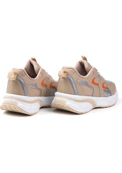 Kadın Bej Sneaker Günlük Ortopedik Spor Ayakkabı fırsatları