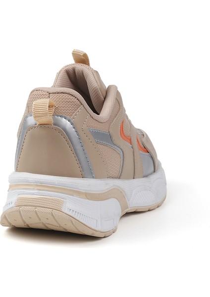 Kadın Bej Sneaker Günlük Ortopedik Spor Ayakkabı indirimleri
