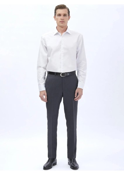 Beyaz Düz Regular Fit Dokuma Klasik %100 Pamuk Gömlek fiyatları