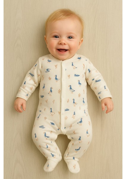 Erkek Bebek Çıtçıtlı Body Zıbın