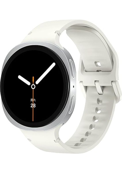 Samsung Galaxy Watch 8 40MM /watch 8 44MM / Classic 46MM Uyumlu Ayarlanabilir Yumuşak Silikon Kordon