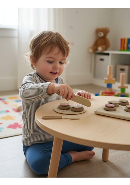 Ahşap Kurabiye Yapma Oyuncağı - 22 Parça Montessori Eğitici Set modelleri