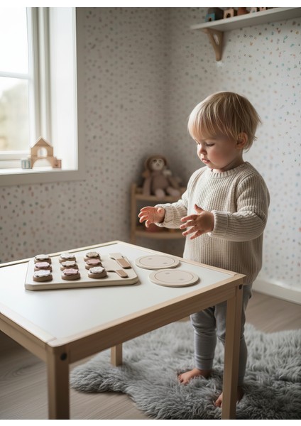 Ahşap Kurabiye Yapma Oyuncağı - 22 Parça Montessori Eğitici Set