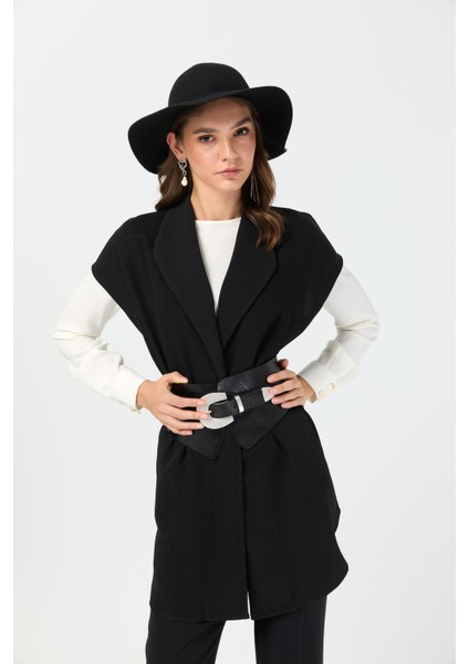 Tunik Yelek Pantolon Takım Siyah fırsatları