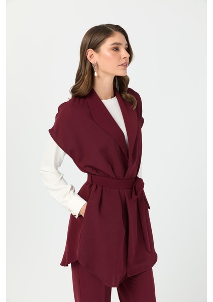 Tunik Yelek Pantolon Takım Bordo fiyatları