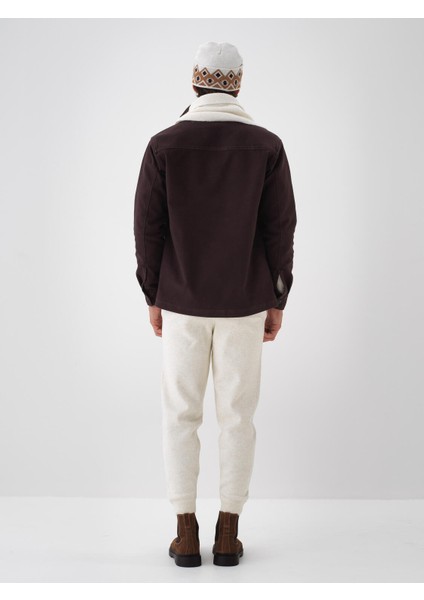 Erkek Ekru Doğal Yün Dokulu Standart Fit Bere fırsatları