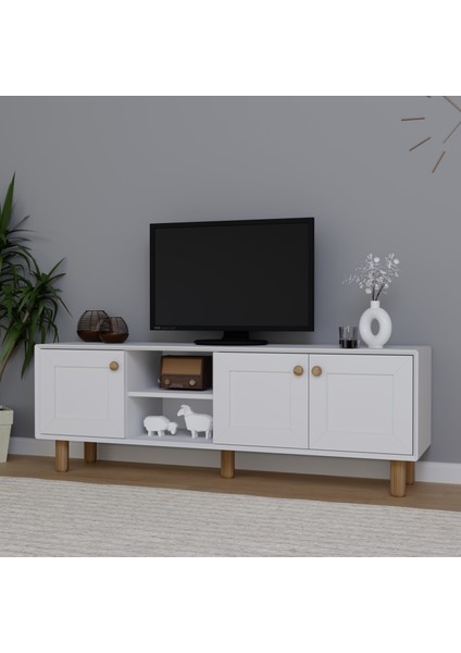 Bohem Serisi Natura Mat Beyaz Tv Ünitesi modelleri